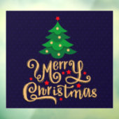 Veelprettige kerstboomkleuren raamsticker (Vel 3)