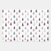 Veelsoortige kerstbomen Vakantiepomp Inpakpapier Vel (Voorkant 2)