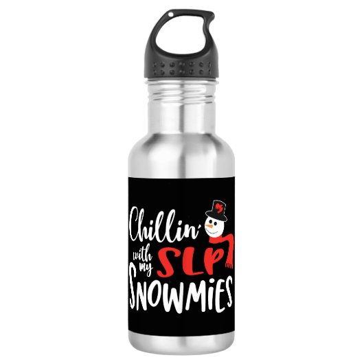 Veeltalenpatholoog voor kerstfeest waterfles (Voorkant)