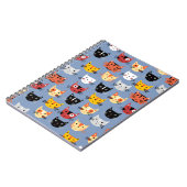 Veelvoudig kattenstaartroep blauw notitieboek (Linkerzijde)