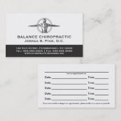 Veelvoudige aanstelling van de professionele Chiro Visitekaartje (Voorkant / Achterkant)