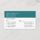 Veelvoudige de Benoemingskaarten van de Dentist va Visitekaartje (Voorkant)