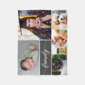 Veelvoudige fotocollage voor het script van het ge fleece deken (Voorkant)