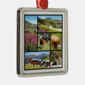 Veelvoudige foto's La Plagne Metalen Ornament (Rechts)