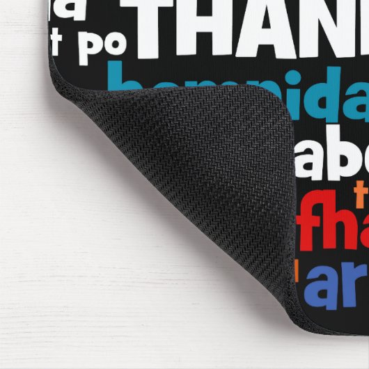 Veelvoudige manieren om Dank u in Vele Talen te ze Muismat (Hoek)