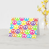 Veelvoudige Multicolor Vredessignalen Kaart (Gele Bloem)