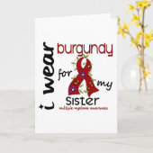 Veelvoudige Myeloma I DRAAG BOURGONDIË VOOR MIJN Kaart (Gele Bloem)