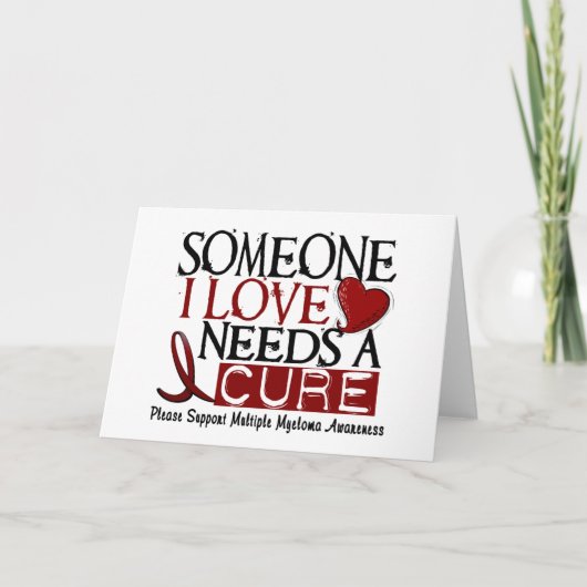 Veelvoudige Myeloma VERGT een BEHANDELING 1 Kaart (Voorkant)