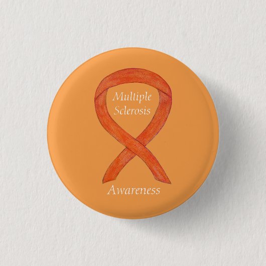 Veelvoudige Sclerosis Awareness Ribbon Custom Pins Ronde Button 3,2 Cm (Voorkant)