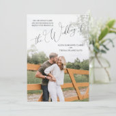 Veelvoudige uitnodiging voor het bruiloft van de F (Staand voorkant)