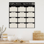 Veelvoudige Werknemers van de Post van de de fotov Poster (Keuken)