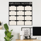 Veelvoudige Werknemers van de Post van de de fotov Poster (Thuiskantoor)