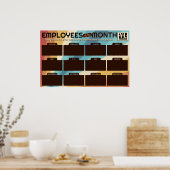 Veelvoudige Werknemers van de Post van de de fotov Poster (Keuken)