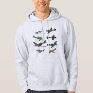 Veelvoudige WW2-vliegtuigen Hoodie