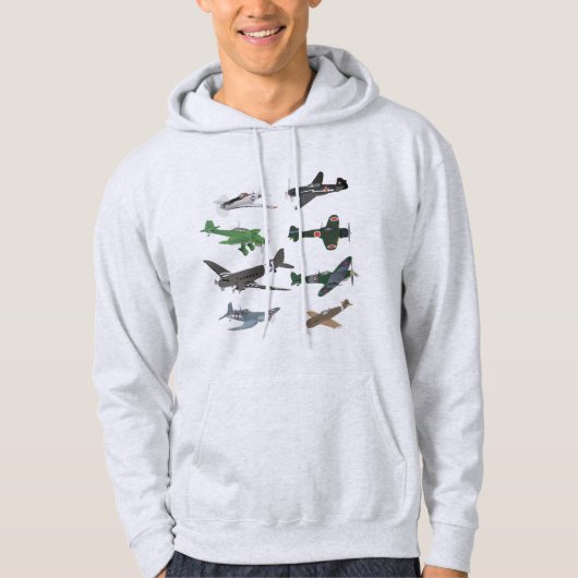 Veelvoudige WW2-vliegtuigen Hoodie (Voorkant)