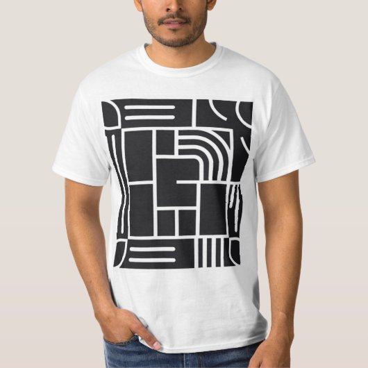 veelzijdig abstract ontwerp-T-shirt T-shirt (Voorkant)