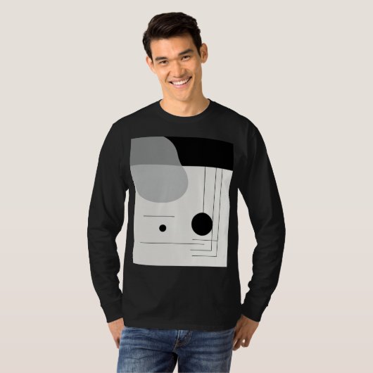 veelzijdig abstract ontwerp-T-shirt T-shirt (Voorkant volledig)
