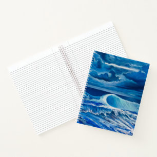 Veelzijdig Blauw Water Kunst Notitieboek