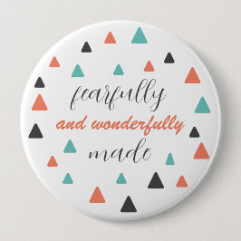 Veelzijdig doordacht, driekwartpatrooncitaat ronde button 4,0 cm