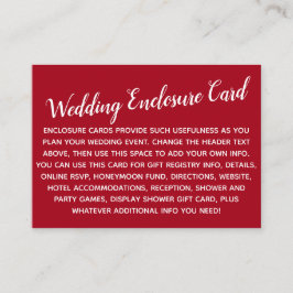 Veelzijdig, eenvoudig, eenvoudig, fijn, kleurloos  informatiekaartje