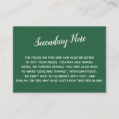 Veelzijdig, eenvoudig, eenvoudig, fijn, kleurloos, informatiekaartje (Achterkant)