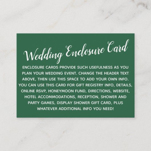 Veelzijdig, eenvoudig, eenvoudig, fijn, kleurloos, informatiekaartje (Voorkant)