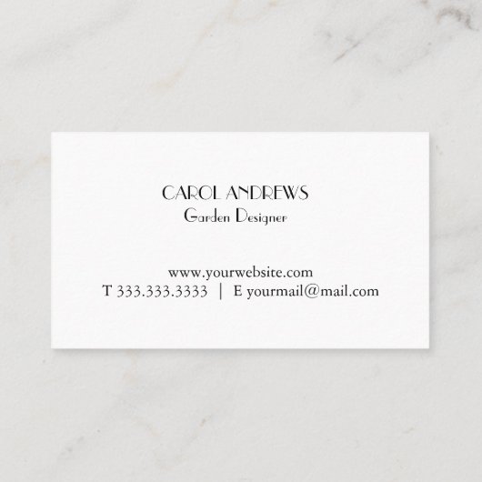 Veelzijdig Tree Design Visitekaartje (Achterkant)