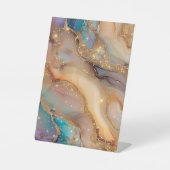 Veelzijdige Beige Holografische Alcohol Inkt Displ Reclamebord Met Voetstuk (Voorkant)