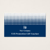 Veelzijdige Business Promo Blue Gift Voucher Kaart (Voorkant)