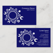 Veelzijdige cirkel - Wit over de diepzeemacht Visitekaartje (Voorkant / Achterkant)