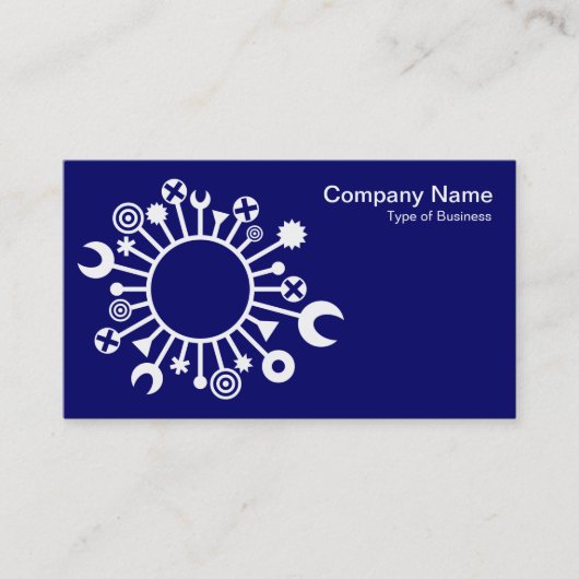 Veelzijdige cirkel - Wit over de diepzeemacht Visitekaartje (Voorkant)