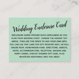 Veelzijdige, eenvoudige DIY Weddenschap met Iced M Informatiekaartje