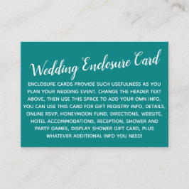 Veelzijdige, eenvoudige, dunneddarm Blauwgroen Informatiekaartje