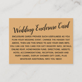 Veelzijdige, eenvoudige, Oranje driepotige crème Informatiekaartje