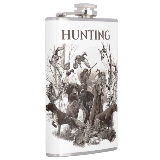 Veelzijdige jachthonden heupfles (Rechts)