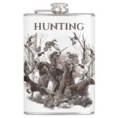 Veelzijdige jachthonden heupfles (Voorkant)