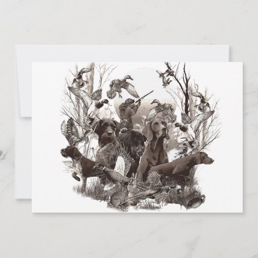 Veelzijdige jachthonden kaart (Achterkant)