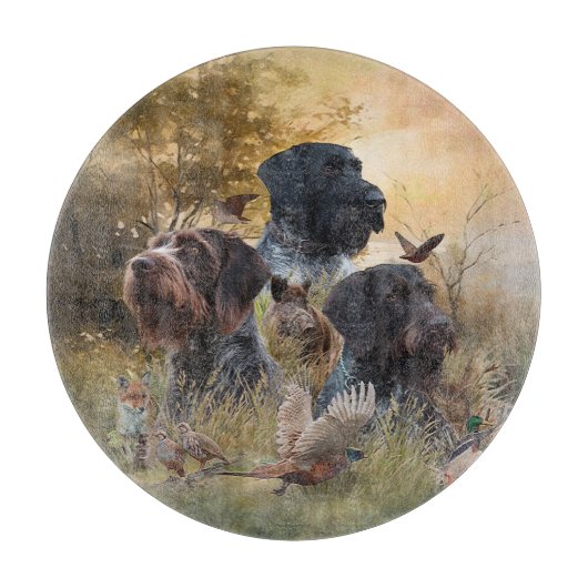 Veelzijdige jachthonden snijplank (Voorkant)