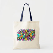 Veelzijdige, kleurrijke vinylluitige, kleurrijke p tote bag (Voorkant)