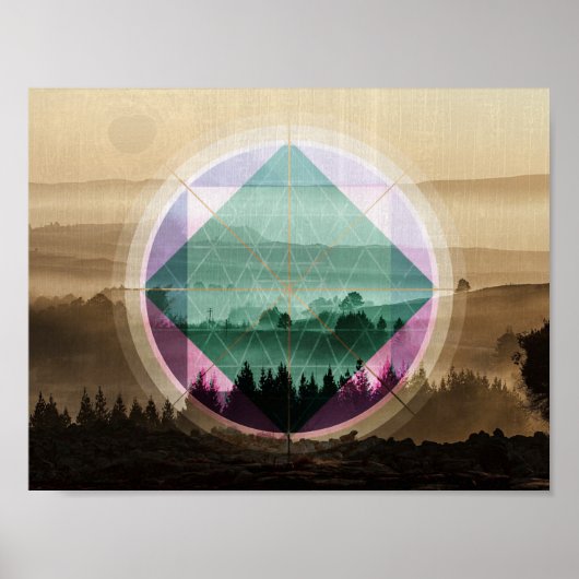 Veelzijdige landschapskunst poster (Voorkant)