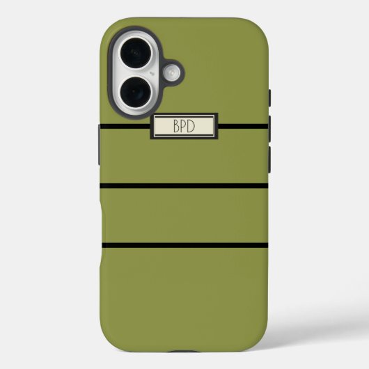 Veelzijdige stijlvolle gemerkte moderne geelgroene Case-Mate iPhone case (Achterkant)