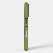 Veelzijdige stijlvolle gemerkte moderne geelgroene Case-Mate iPhone case (Achterkant / Rechts)