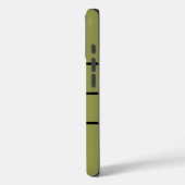 Veelzijdige stijlvolle gemerkte moderne geelgroene Case-Mate iPhone case (Achterkant / Links)