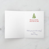 Veelzijdige talen in de kerstwereld met scripts feestdagen kaart (Binnen)