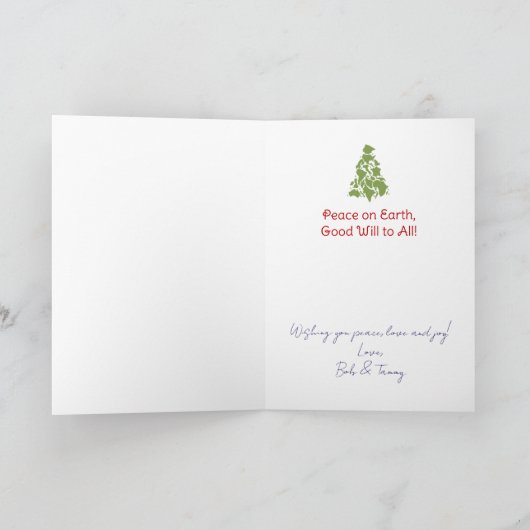 Veelzijdige talen in de kerstwereld met scripts feestdagen kaart (Binnen)