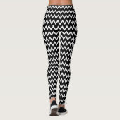 Veelzijdige zwart-witte Chevron Leggings (Achterkant)