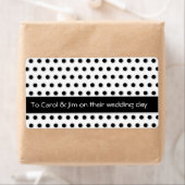 Veelzijdige zwarte Stippen! Etiket (Insitu)