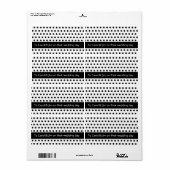 Veelzijdige zwarte Stippen! Etiket (Full Sheet)
