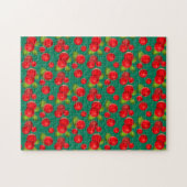 veenbes met bladeren legpuzzel (Horizontaal)