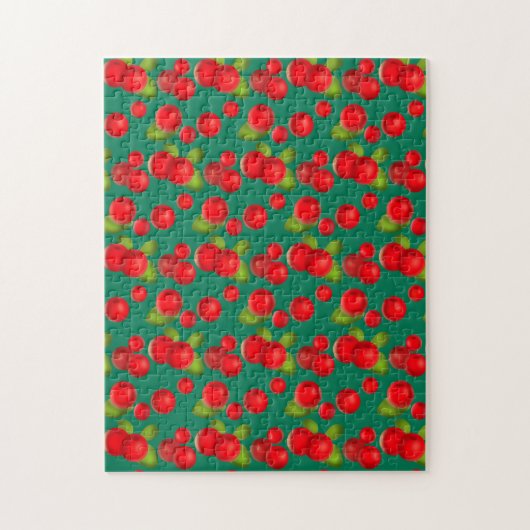 veenbes met bladeren legpuzzel (Verticaal)